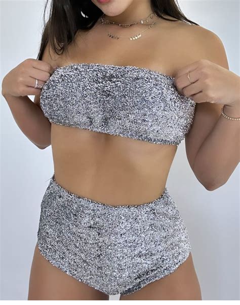 Conjunto Top E Hot Pants Metalizado Lice Cia Do Vestido Os Melhores Looks Em At X No Cart O