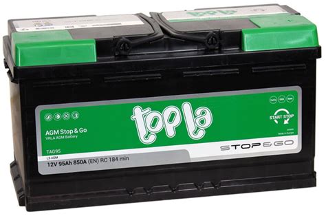 Аккумулятор автомобильный Topla AGM купить по выгодной цене в интернет ...