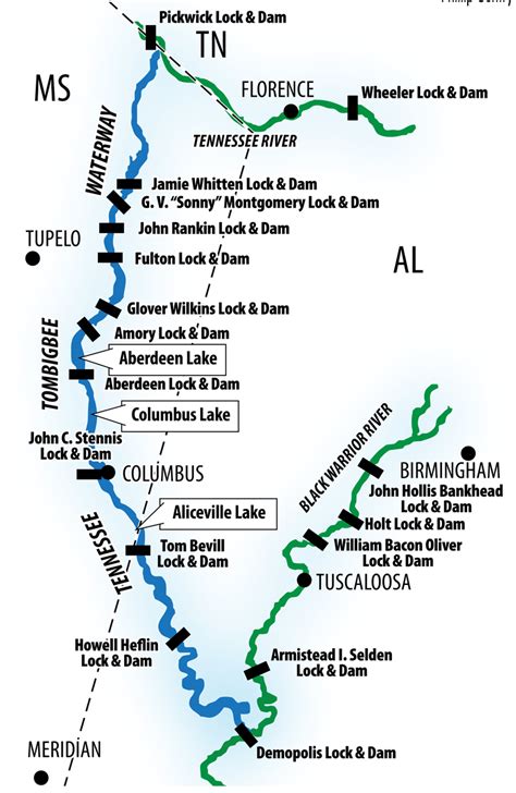 10 Tenn Tom Locks And Dams