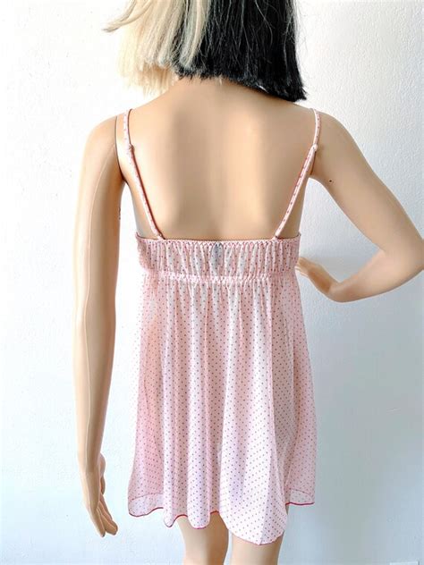 Y K Lingerie Dress Barbie Sheer Pink Nightie Hot Gem
