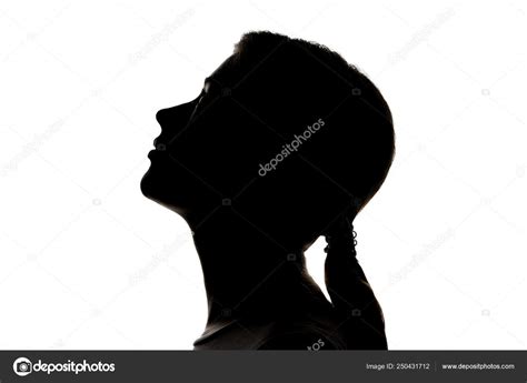 Темный силуэт девушки на белом фоне , стоковое фото ©tkasperova@mail.ru ...