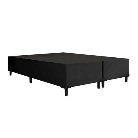 Cama Box Suede Preto DECORE COLCHÕES E ENXOVAIS