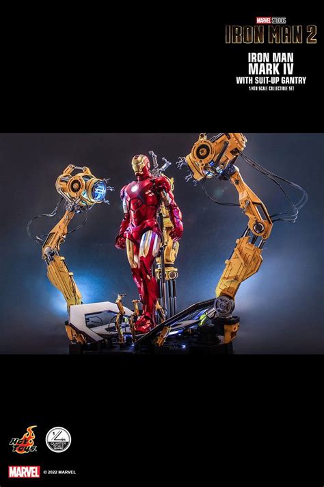 Hot Toys Quarter Scale Marvel Comics The Avengers Iron Man Mark Iv With Suit Up Gantry Hypertoys