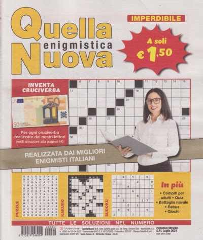 Quella Enigmistica Nuova N Luglio Italiano Edicola Shop