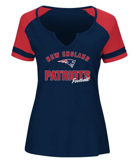 Nfl Womens V Neck Graphic T Shirt New England Patriots Shop Your