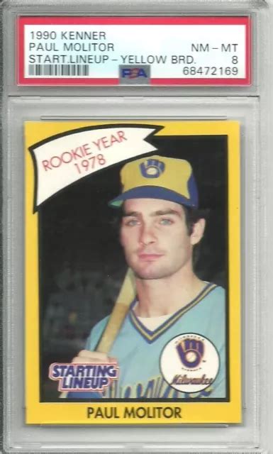 Psa Paul Molitor Milwaukee Brewers Starting Lineup Slu Carte Mlb