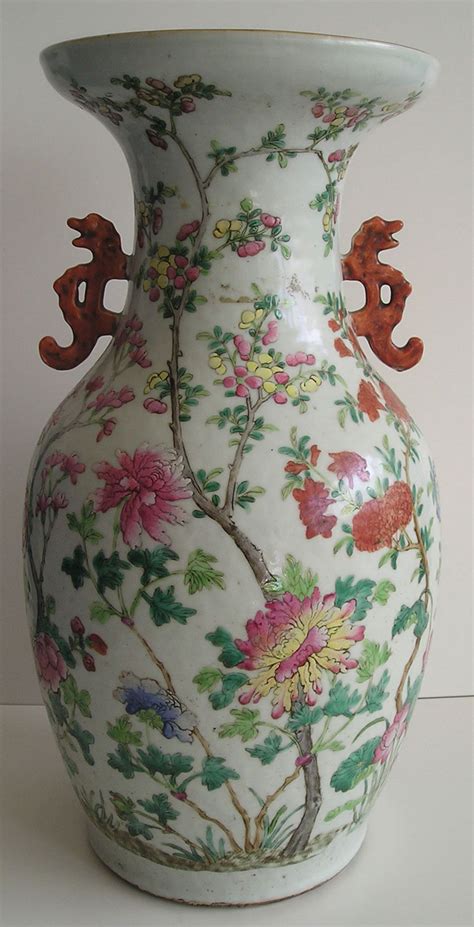 Large Chinese Porcelain Famille Rose Vase Daoguang Period