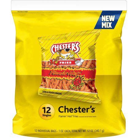 Chester S Flamin Hot Fries Corn Potato Snacks Oz Count
