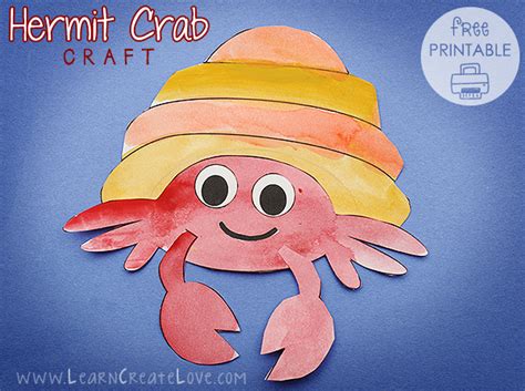 Hermit Crab Printable Craft
