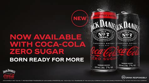 Jack Daniels And Coca Cola Zero Sugar Artd Now Available In The