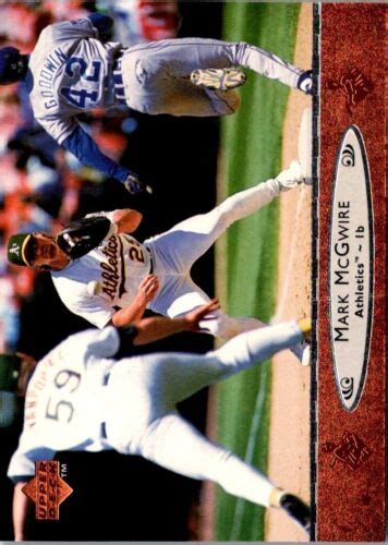 Upper Deck Mark Mcgwire Oakland Athletics Baseball Card Ebay