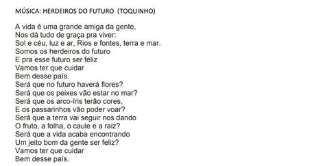 Letra Herdeiros Do Futuro - ME AJUDEMMMM o que significa herdeiros do futuro? o que a letra da ...