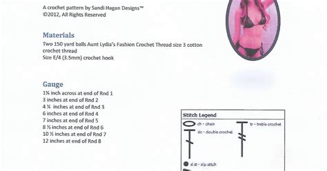 Crochet Blog By Bikini Sandi Peekaboo Thong Set Free Crochet Pattern