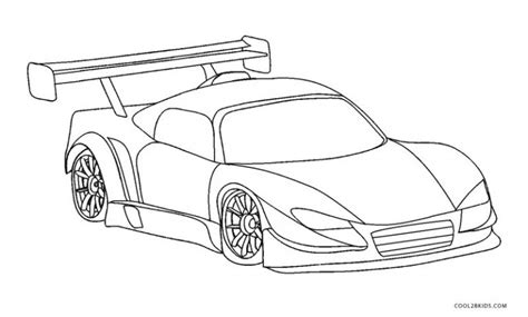 Macchine Da Corsa Da Colorare - Macchine da Corsa da Colorare - Disegni per Bambini da Stampare