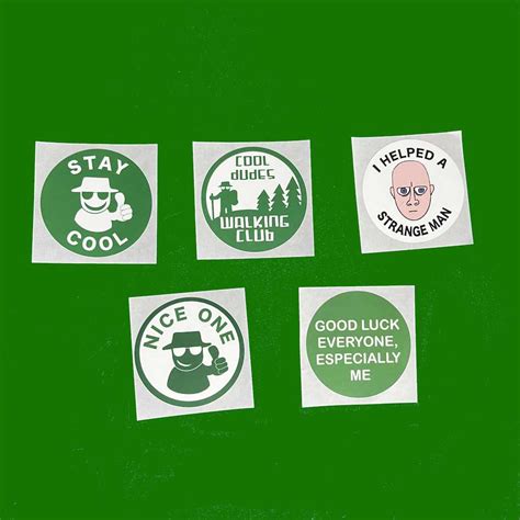 vinyl stickers    pp uk cool dudes walking club