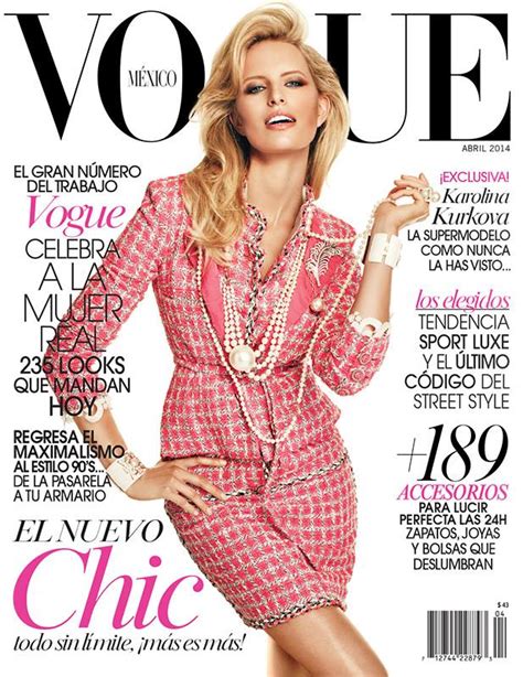 Karolina Kurkova Is Pretty In Chanel For Vogue Mexico April 2014 Cover