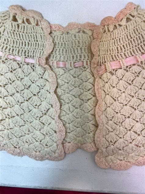 1940s Vintage Crochet Baby Sweater Gem