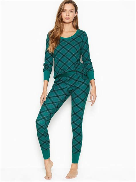 Victorias Secret Thermal Long Pj Set The Best Holiday Pajamas For