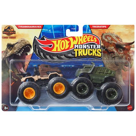 Hot Wheels Monster Trucks Tyrannosaurus Rex Vs Triceratops Monster Kisaut Db Os Csomag