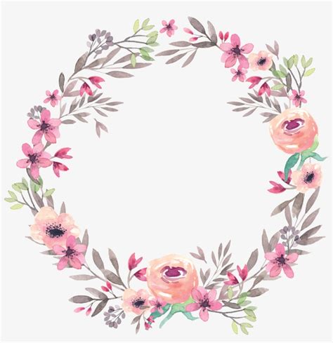 Watercolor Border Floral Watercolor Background Wallpaper Border