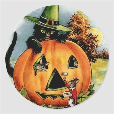 Vintage Halloween Stickers Trick Or Treat In 2021