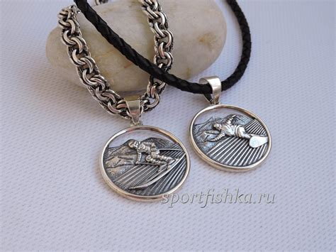 Кулон лыжник - Купить подарок лыжнику | sportfishka.ru
