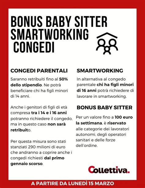 Bonus Baby Sitter Smartworking Congedi FIOM Piemonte