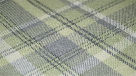 Sage Green Balmoral Wool Effect Tartan Upholstery Curtain Fabric Plaid