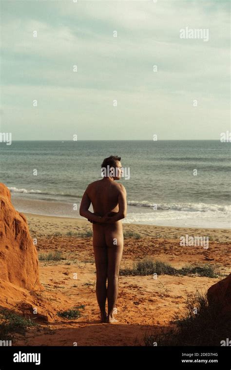 Naked Men On The Beach Portugal Stock Photo Alamy