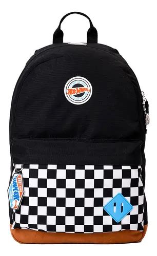 Mochila Hot Wheels Color Negro Dise O De La Tela Liso Mercadolibre