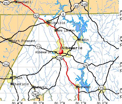 albemarle north carolina nc   profile population maps