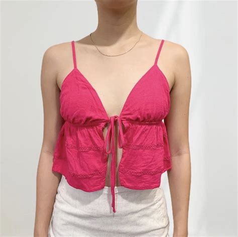 Shein Hot Pink Top On Carousell