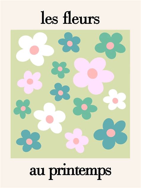 Les Fleurs Art Print By Les Muses Printable Wall Collage Picture