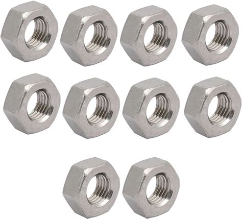 Uxcell Hex Nuts M X Mm Metric Coarse Thread Hexagon Nut Stainless