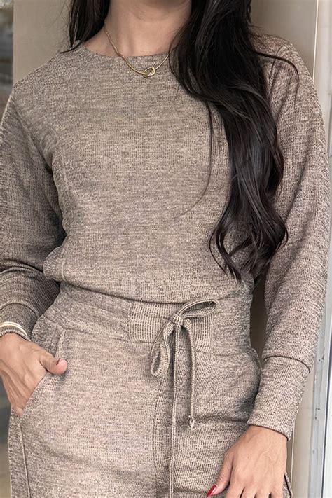 Conjunto Vitoria Nude Mescla Texturizado