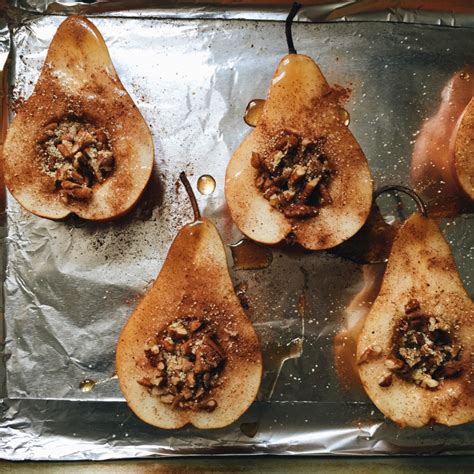 Maple Walnut Baked Pears Recipe Mary Lauren