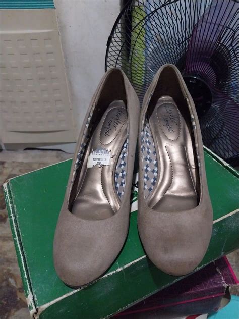 Deflex Comfort Nude Wedge Women S Fashion Footwear Heels On Carousell