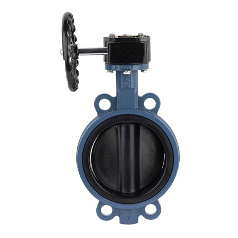 EPDM NBR Full Lined Wafer Type Flanged Butterfly Valve DIN ANSI API