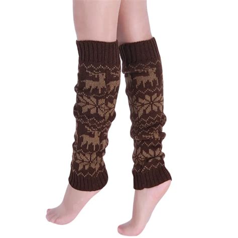 Women Cotton Knitted Warm Boot Cuffs Socks Legwarmers 2018 Winter