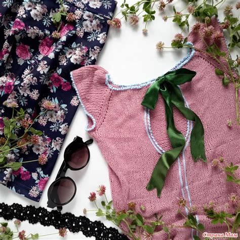 Топ спицами с бантиком на спине - Вязание - Страна Мам