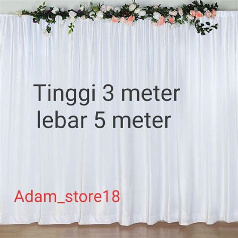 Jual Backdrop Backgroun Kain Filamin Tinggi 3 Meter Lebar 5 Meter