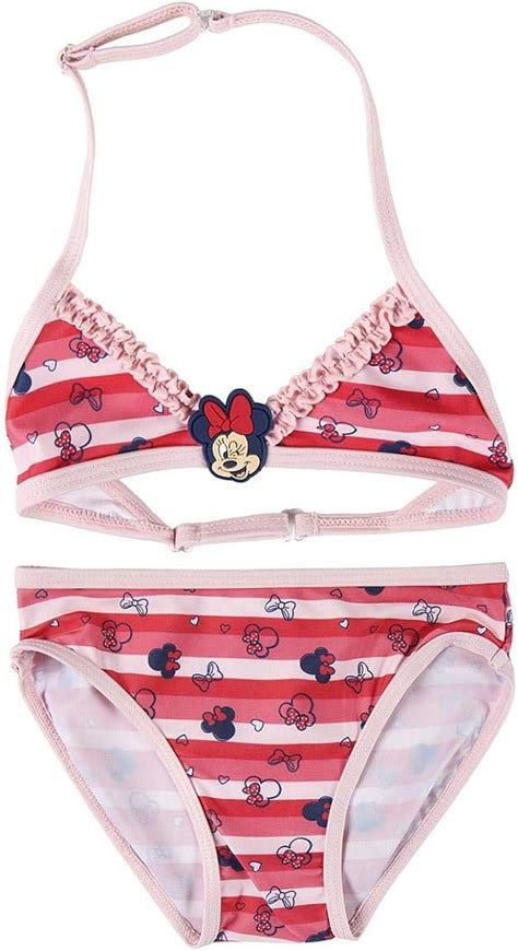 Cerdá Girl s Bikini Niña Minnie Mouse De 2 Piezas 2 Años Swim Briefs Rojo Pequeño Amazon co
