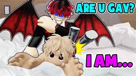 Roblox Gay Story Helping My Gay Crush Get A Date Pride Month Special Youtube