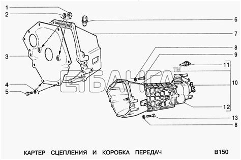 ВАЗ ВАЗ-2123 Картер сцепления и коробка передач-109