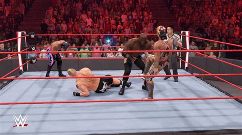 WWE 2K22 Brock Lesnar Bobby Lashley Vs Lucha Party WWE Universe