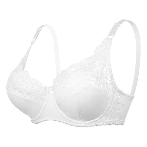 Borniu Women S Lace Lingerie Wire Free Bra Sexy Underwear Gathered Plus Size Bra Summer