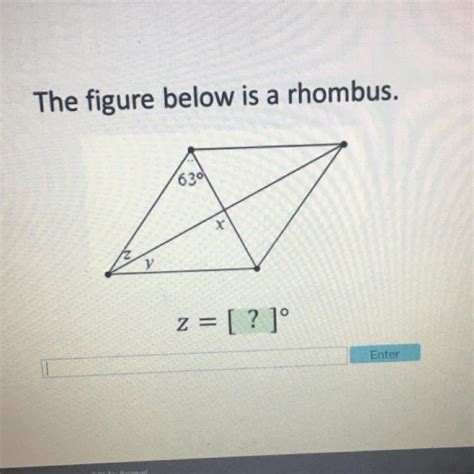 The Figure Below Is A Rhombus Brainly