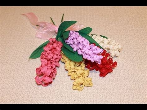 Гиацинты из гофрированной бумаги - YouTube