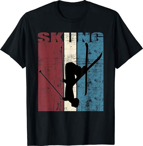 Amazon Skiing Gift Idea Ski Player Skiing Vintage Skis Distressed