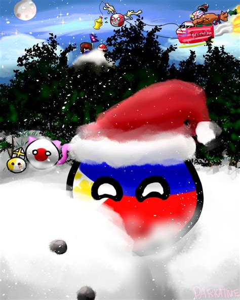 Countryballs Christmas By Darkative On Deviantart